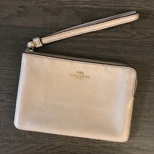 NO LONGER AVAILABLE. COACH Wristlet in Cream